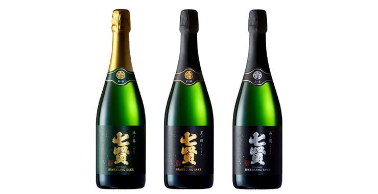新たな可能性を目指し開発に5年をかけた、壜内二次発酵スパークリング日本酒「山ノ霞」発売。2016年「星ノ輝」、2017年「杜ノ奏」と3種類が揃う。